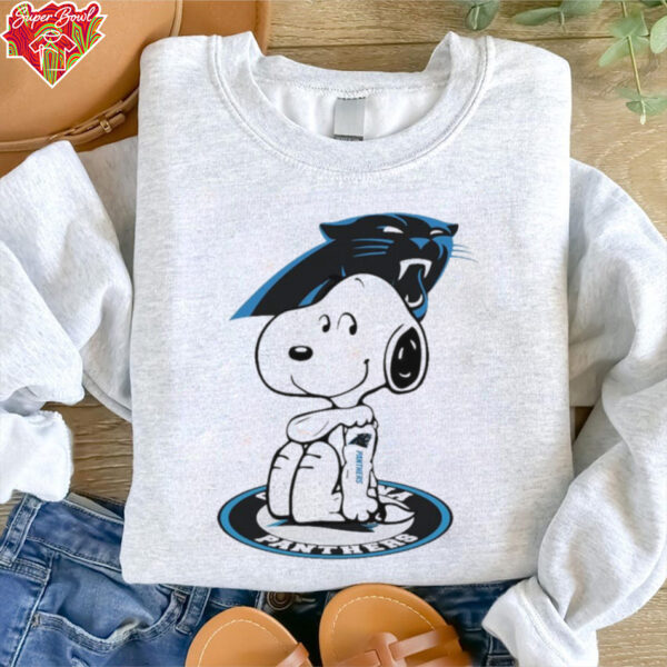 Snoopy Tattoo Carolina Panthers Logo Shirt