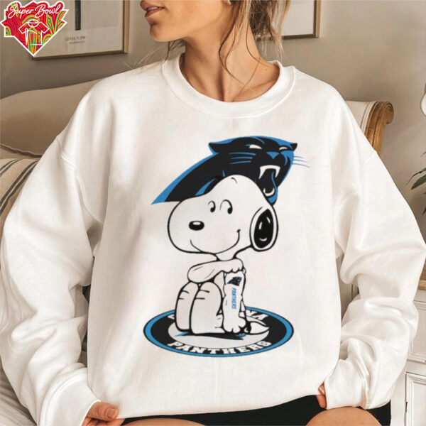 Snoopy Tattoo Carolina Panthers Logo Shirt