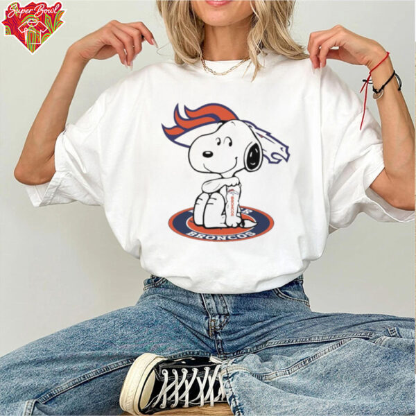 Snoopy Tattoo Denver Broncos Logo Shirt