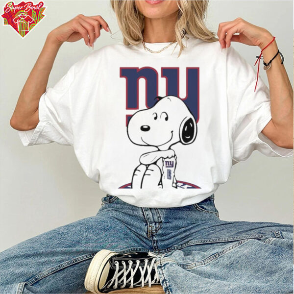 Snoopy Tattoo New York Giants Logo Shirt