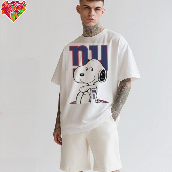 Snoopy Tattoo New York Giants Logo Shirt