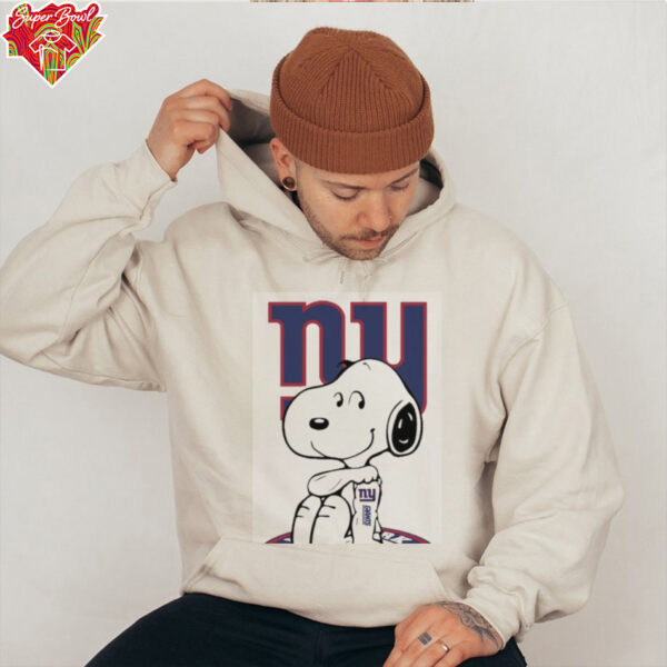 Snoopy Tattoo New York Giants Logo Shirt