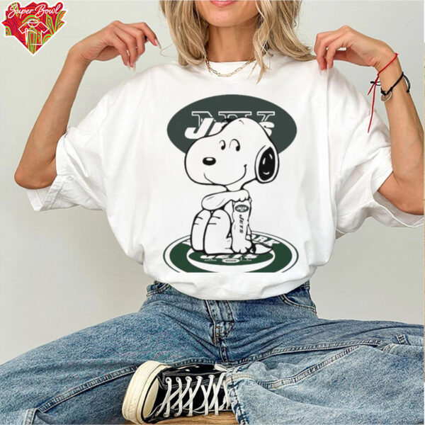 Snoopy Tattoo New York Jets Logo Shirt