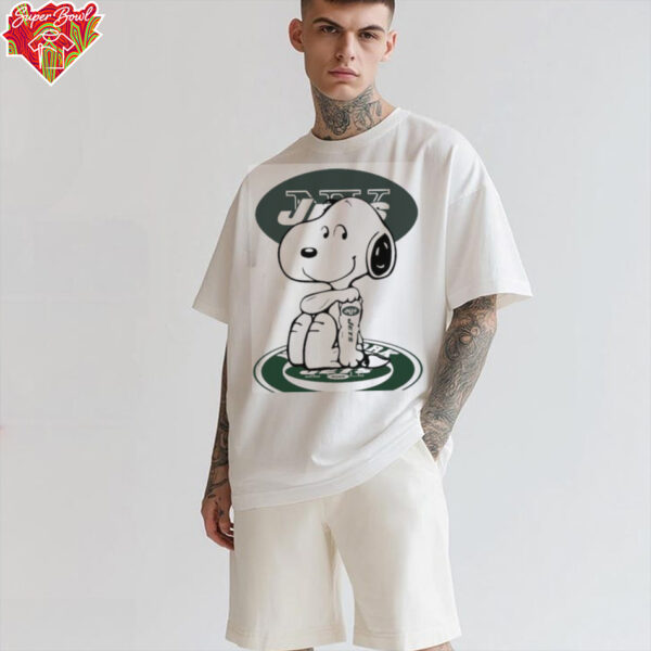 Snoopy Tattoo New York Jets Logo Shirt