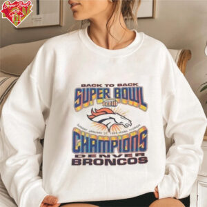 VTG Denver Broncos Back To Back Super Bowl XXXIII Champions 1999 T Shirt