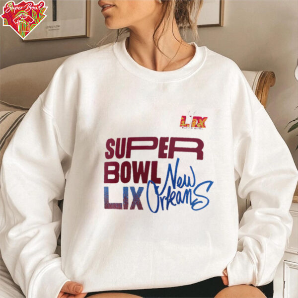 Super Bowl LIX New Orleans 2025 logo shirt