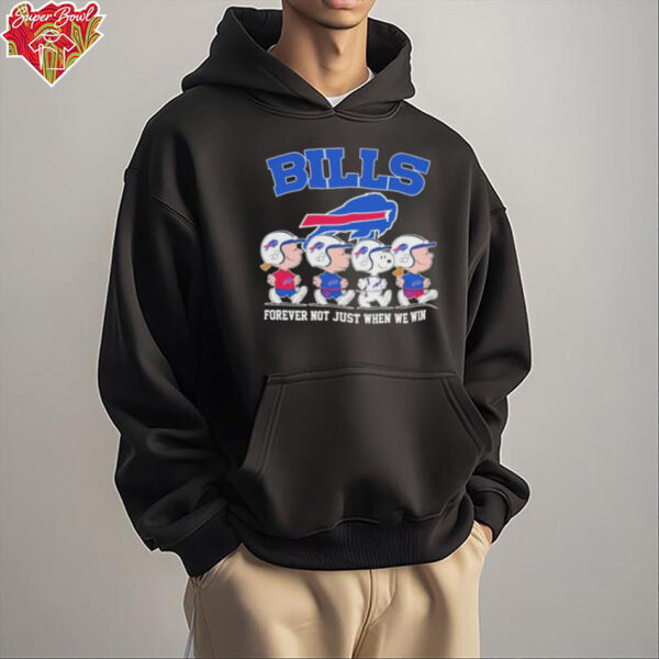 The Peanuts Characters X Buffalo Bills Forever Not Just When We Win Shirt