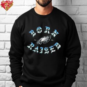 Born X Raised  Philadelphia Eagles Metal Rocker T Shirt