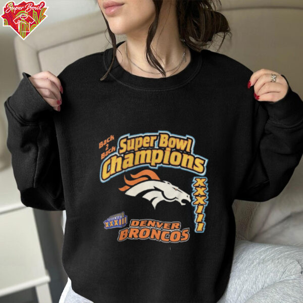 Vintage 1999 Denver Broncos Nfl Super Bowl Champions Xxxiii T Shirt