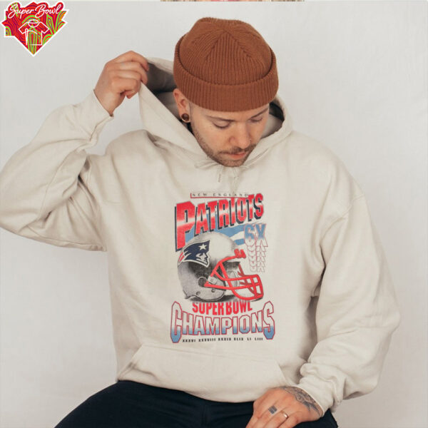 White New England Patriots 6X SB Champions Vintage Edition