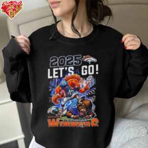 NFL Denver Broncos 2025 Let’s Go AFC Wild Card Playoff Winners Mascot Shirt