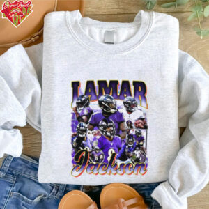 Vintage Lamar Jackson Baltimore Ravens Tshirt