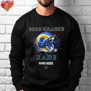 Born X Raised Los Angeles Rams Helmet T Shirt