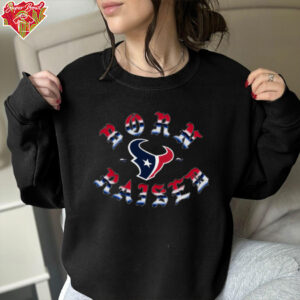 Born X Raised Houston Texans Metal Rocker  T Shirt