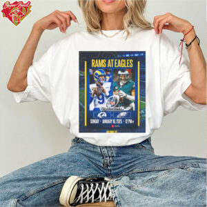 Official Los Angeles Rams At Philadelphia Eagles NFL Divisional Sunday Jan 19 2025 Not Done Yet Poster t shirt