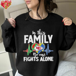 Official Kansas City Chiefs In This Family No One Fights Alone Shirt