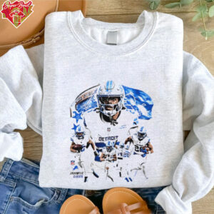 Jahmyr Gibbs Detroit Lions player collage shirt