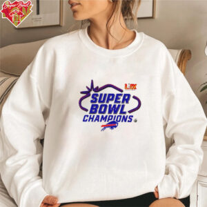 Official LIX Super Bowl Champions 2025 Buffalo Bills Football Locker Room Shirt