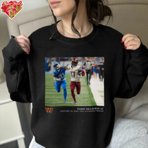 Terry McLaurin Black Washington Commanders NFL Flash Features Divisional Round T Shirt