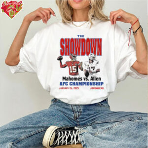 Patrick Mahomes vs Josh Allen The Showdown AFC Championship January 26, 2025 Arrowhead Shirt