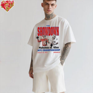 Patrick Mahomes vs Josh Allen The Showdown AFC Championship January 26, 2025 Arrowhead Shirt