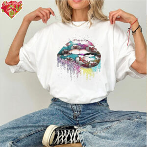 Kansas City Chiefs Glitter Lips T Shirt Super Bowl Champs