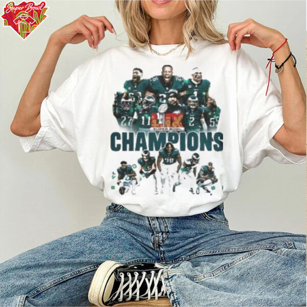 Philadelphia Eagles Let’s Celebrate Super Bowl LIX Champions Shirt