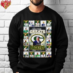 Green Bay Packers all time greats all team picture signature shirt