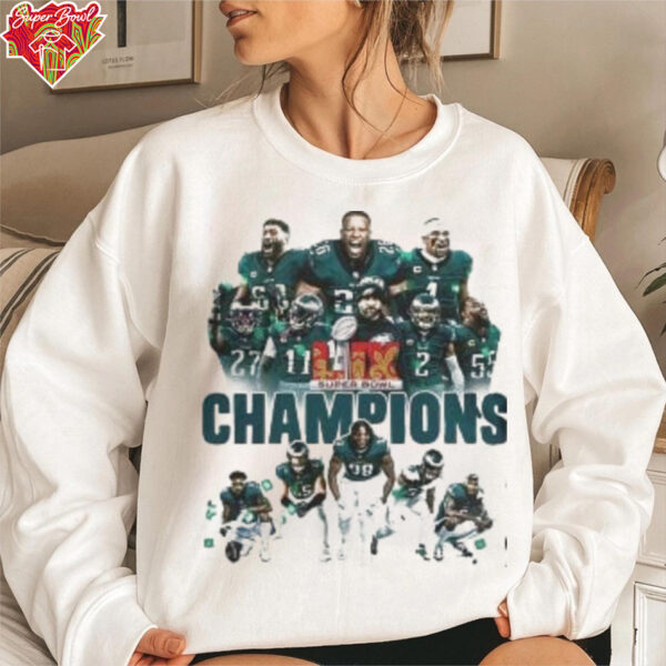 Philadelphia Eagles Let’s Celebrate Super Bowl LIX Champions Shirt