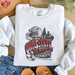 Official Ohio State Buckeyes In The Windy City Take me Out To The Football Game Helmet T Shirts