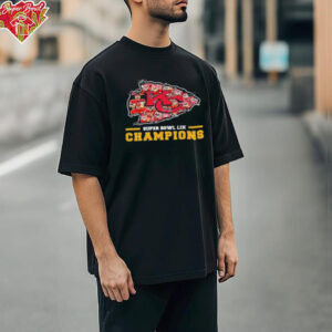 Kansas City Chiefs Logo Players 2024 Super Bowl LIX Champions T Shirt