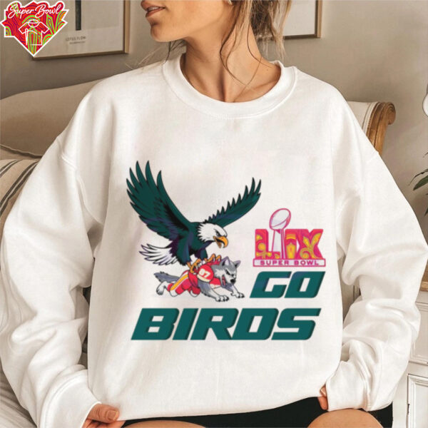 Football Mascost Retro Bird Gang Eagle Super Bowl shirt