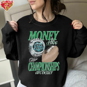 Philadelphia Eagles Philly Money Is Nice Championships Are Better World Champions JH1 Jalen Hurts Ring Signature T shirts