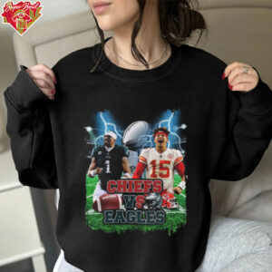 2025 Super Bowl Shirt Chiefs vs Eagles