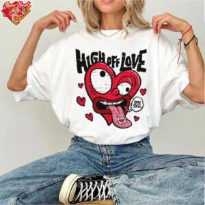 DopeSkill High Off Love Cartoon Heart shirt