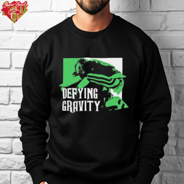 Defying gravity Saquon Barkley Philadelphia Eagles shirt