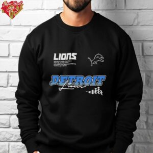 Detroit Lions Modern Speed Black Long Sleeve T Shirt