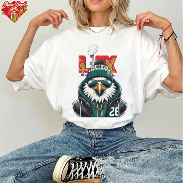 Eagles Cartoon Style Super Bowl LVII T Shirt   Let’s Hunt