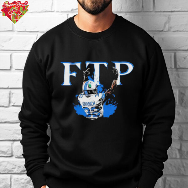 FTP Brian Branch Detroit Lions middle finger shirt