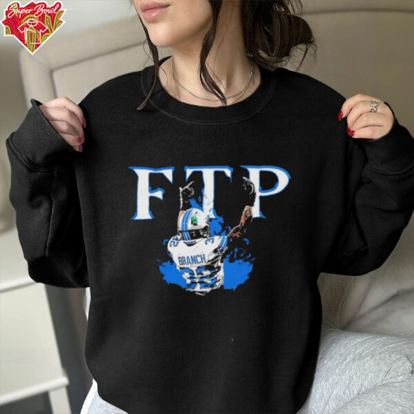 FTP Brian Branch Detroit Lions middle finger shirt