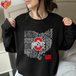 Ohio State Buckeyes Black History Month state shirt