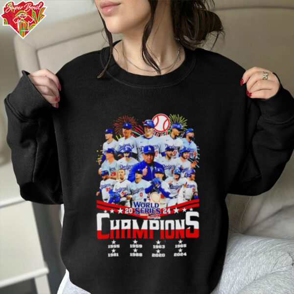 Fireworks 2024 World Series Champions Los Angeles Dodgers shirt