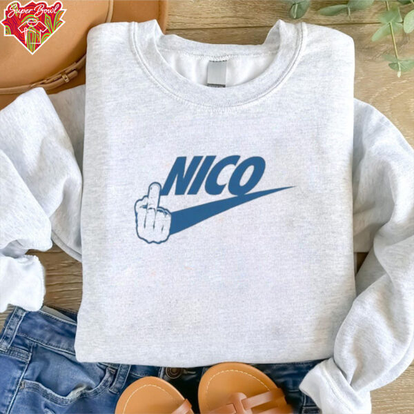 Fuck Nico Middle Finger Nike T shirts