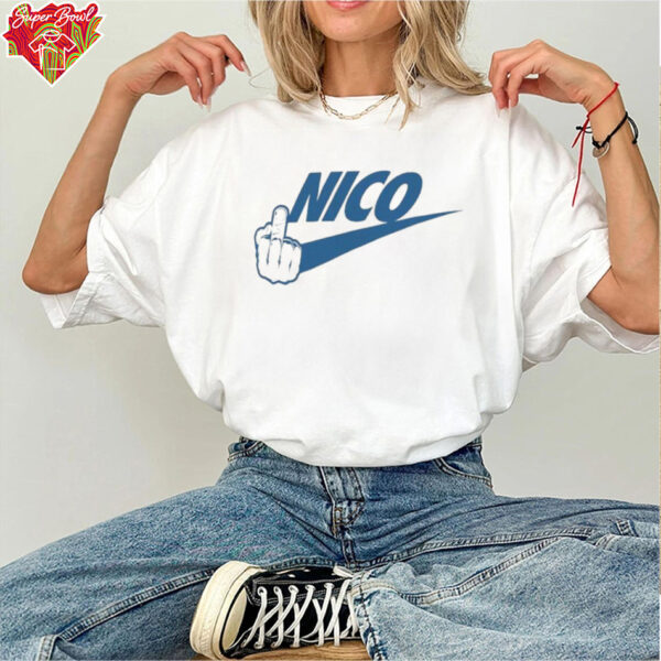 Fuck Nico Middle Finger Nike T shirts