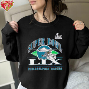 Philadelphia Eagles 2024 Super Bowl Participant helmet shirt