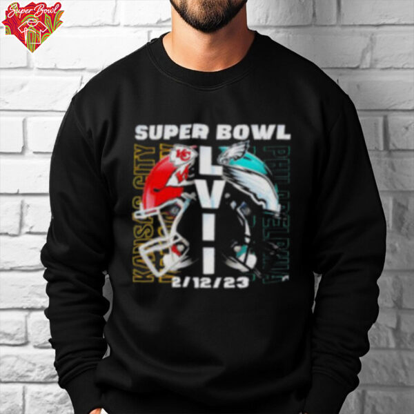 Helmets Super Bowl 2025 Kansas City Chiefs vs Philadelphia Eagles Showdown in Stunning shirt