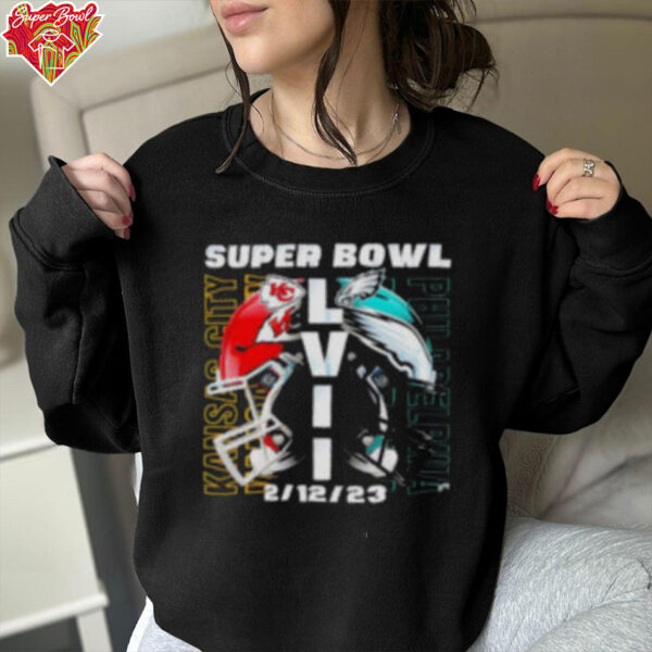 Helmets Super Bowl 2025 Kansas City Chiefs vs Philadelphia Eagles Showdown in Stunning shirt