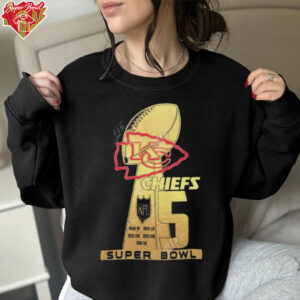 Official Kansas City Chiefs 5 Super Bowl T Shirts