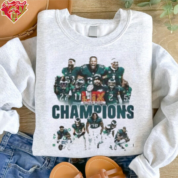 Philadelphia Eagles Let’s Celebrate Super Bowl LIX Champions Shirt