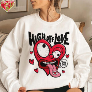 DopeSkill High Off Love Cartoon Heart shirt